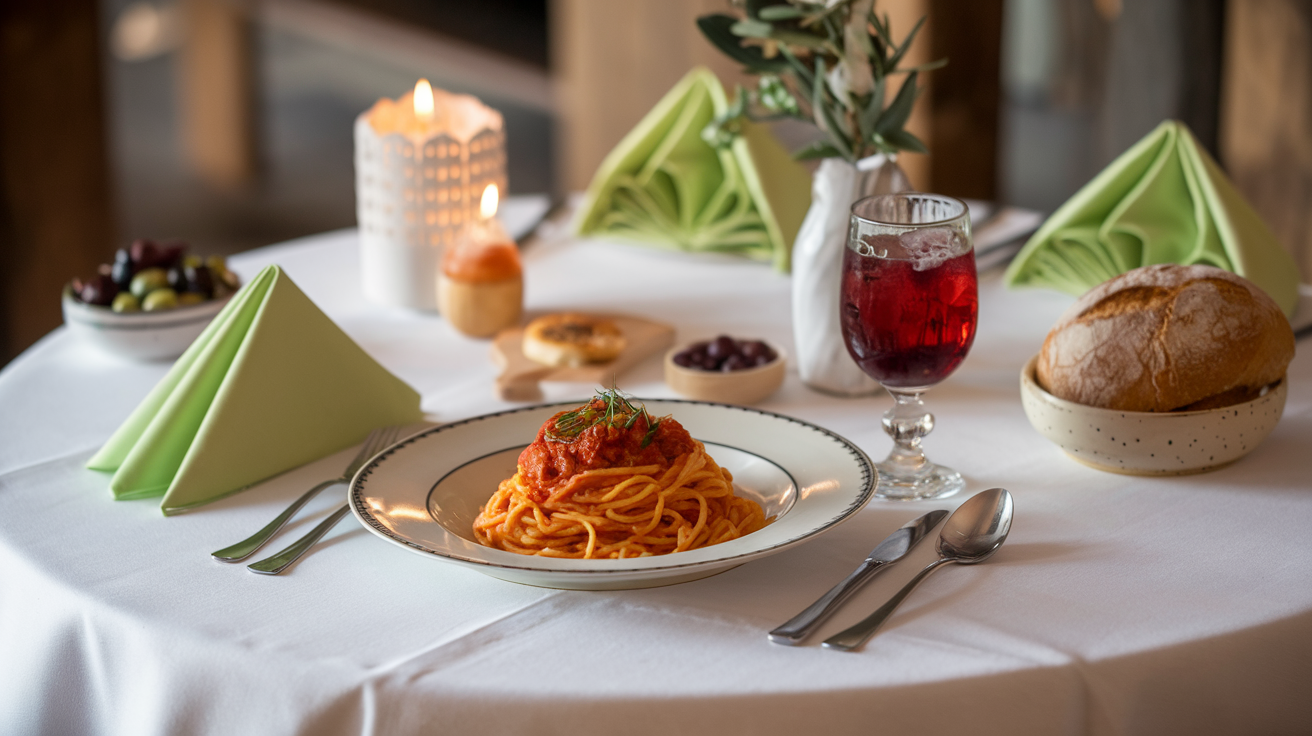 Spaghetti mit Tomatensosse